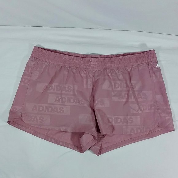 adidas Pants - Adidas Women's Pacer Woven Deboss Shorts-Magic Mauve-Size XL-HK7541-New with Tag